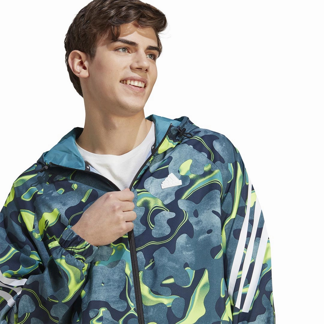 adidas - Men's Future Icons All Over Print Full Zip Hoodie (IJ8844)