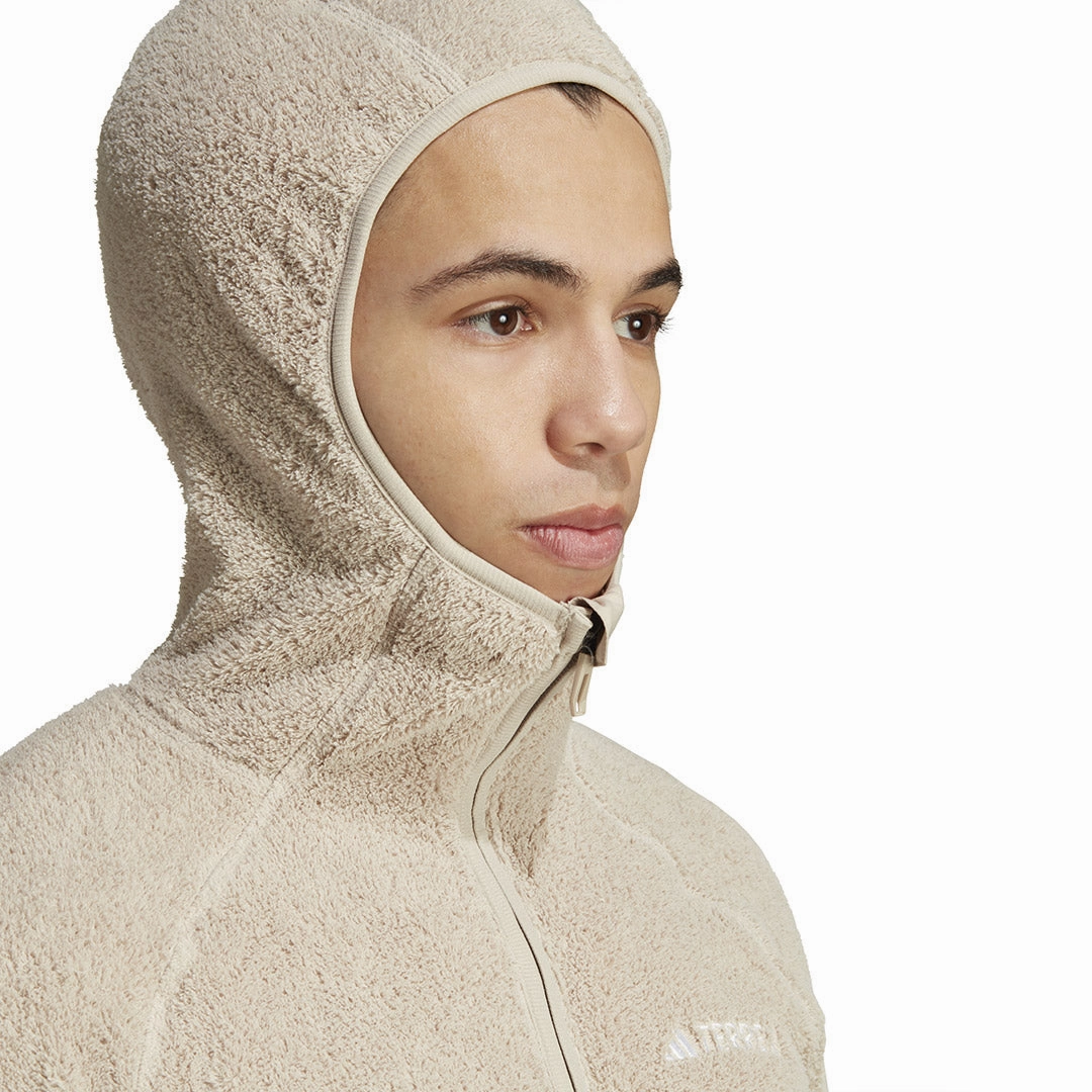 adidas - Men's Terrex Techrock Reversible High-Pile Fleece Hooded Jacket (IB1865)