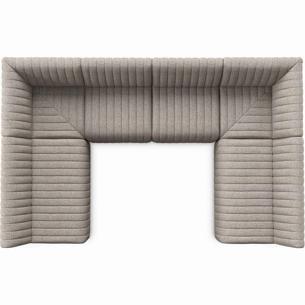 Alexander Dining Banquette, U Shape - 106" - Orly Natural