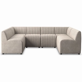 Alexander Dining Banquette, U Shape - 106" - Orly Natural