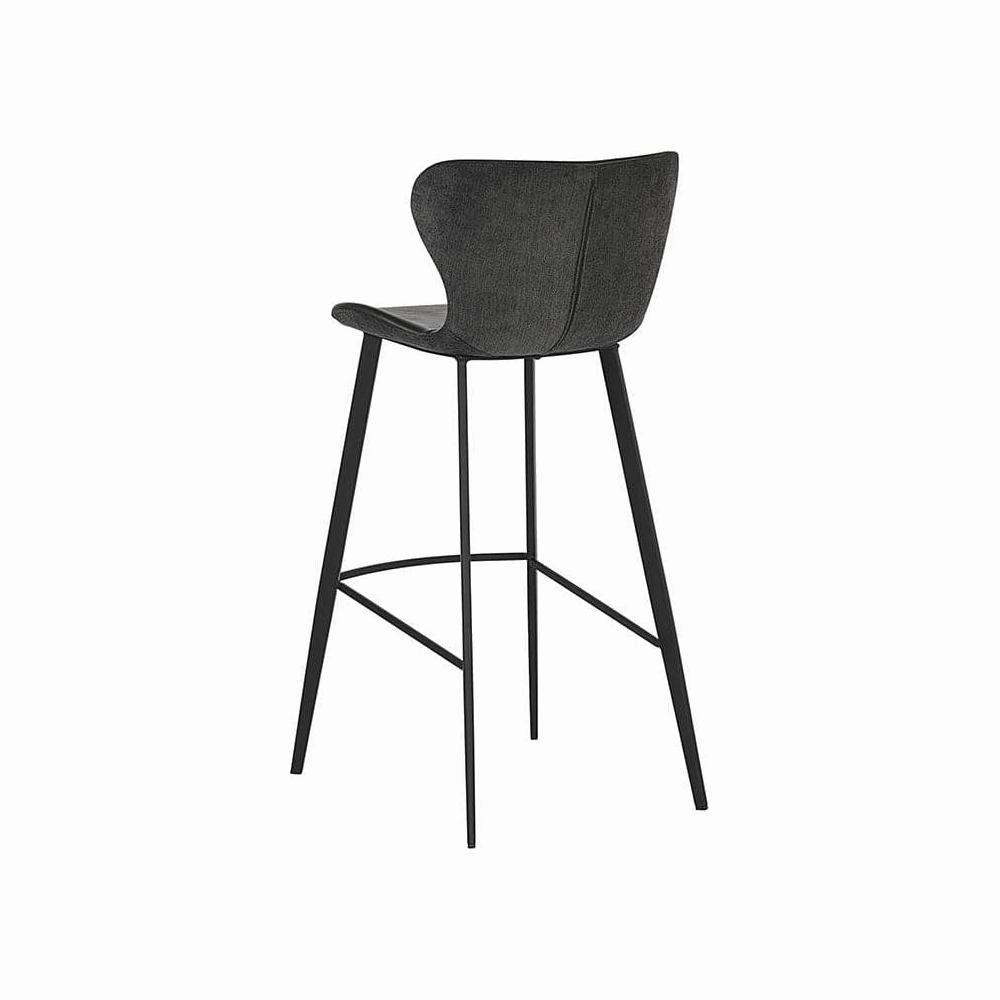 Arabella Bar & Counter Stool - Bravo Portabella / Polo Club Kohl Grey