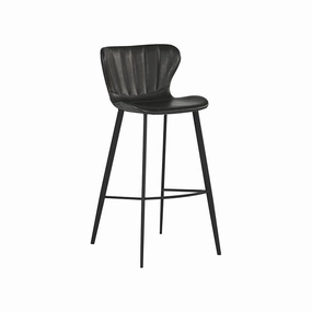Arabella Bar & Counter Stool - Bravo Portabella / Polo Club Kohl Grey