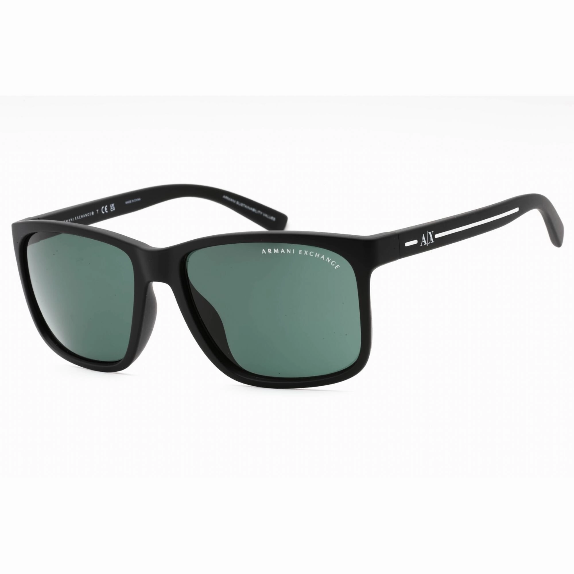 Armani Exchange Men's Sunglasses - Matte Black Butterfly Frame | 0AX4041SF 807871
