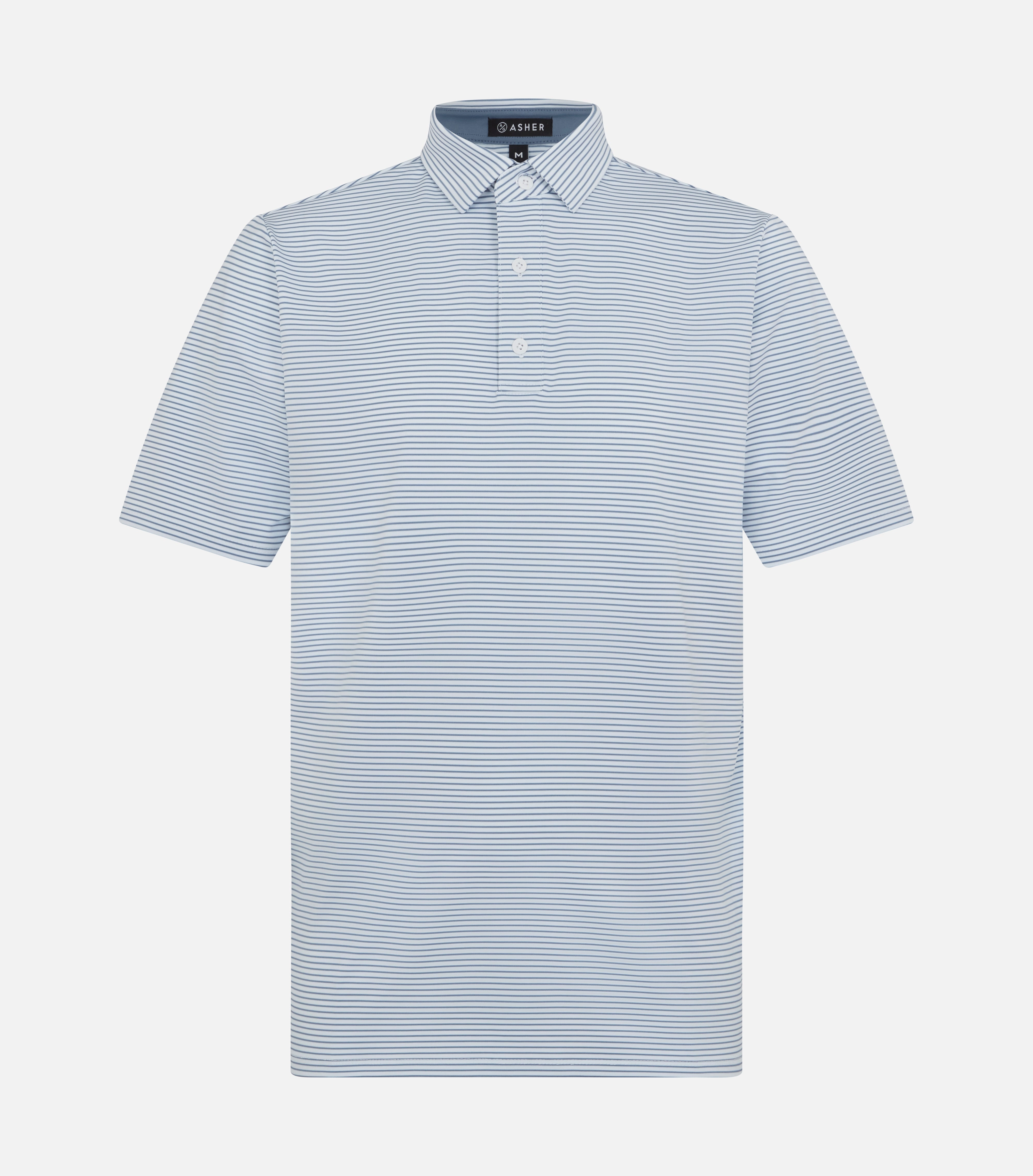 ASHER Track Stripe Polo