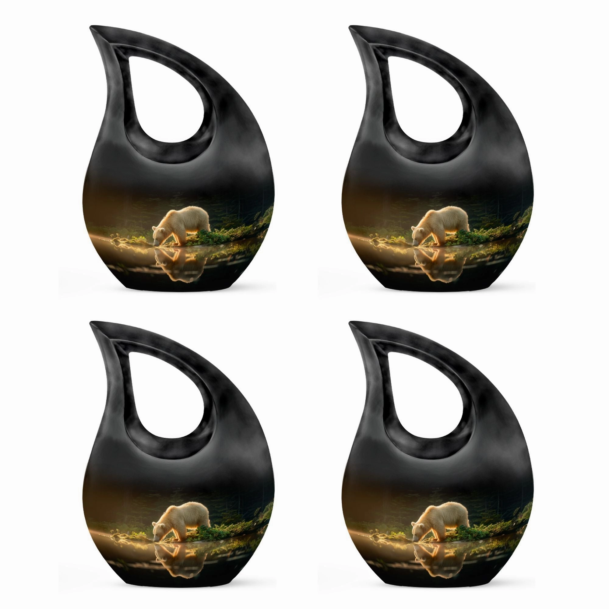 Bear Urn - Memorial Keepsake for Adult Human Ashes Remains
