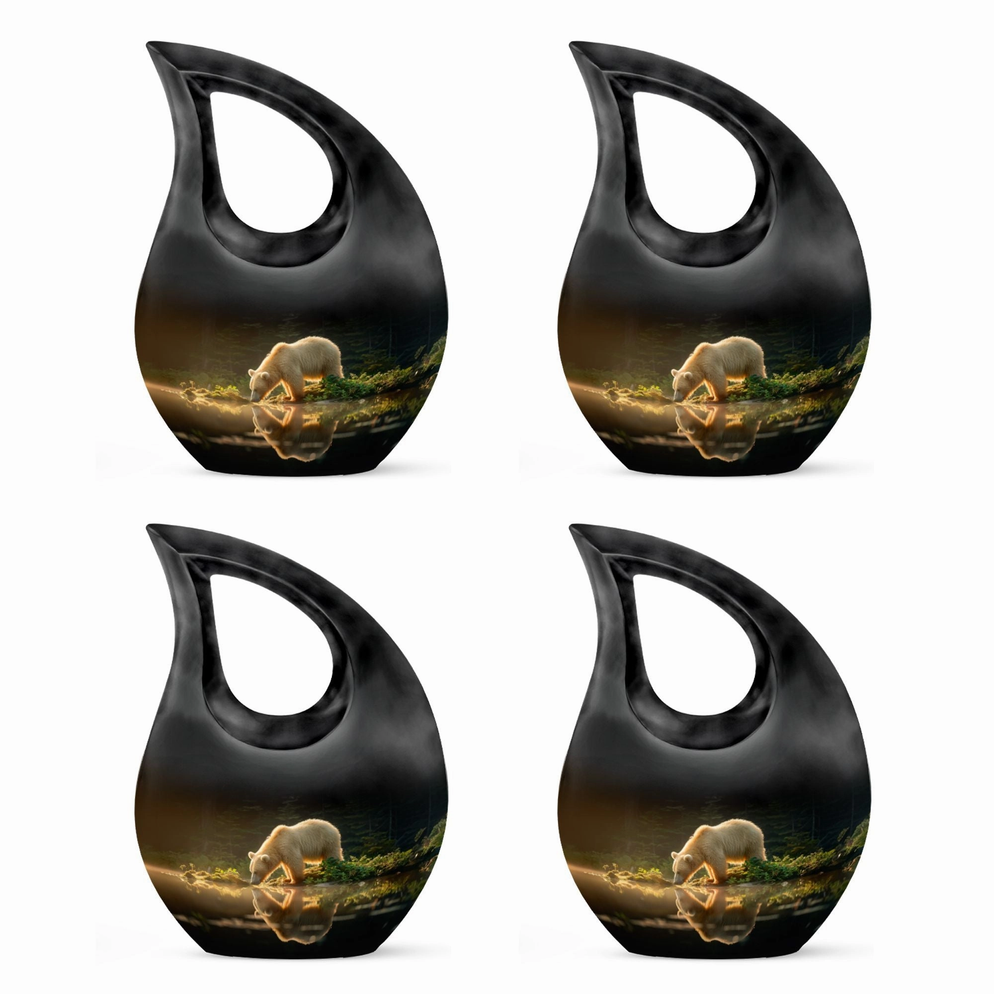 Bear Urn - Memorial Keepsake for Adult Human Ashes Remains