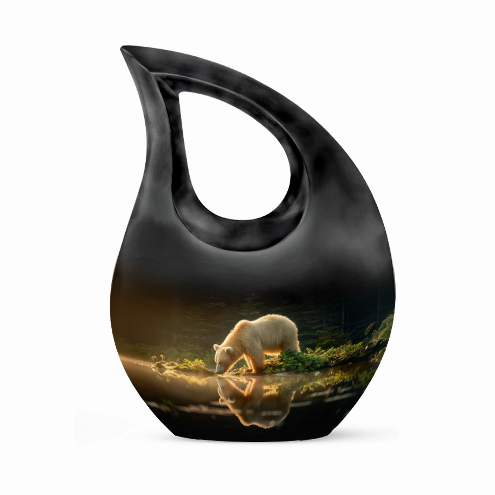 Bear Urn - Memorial Keepsake for Adult Human Ashes Remains