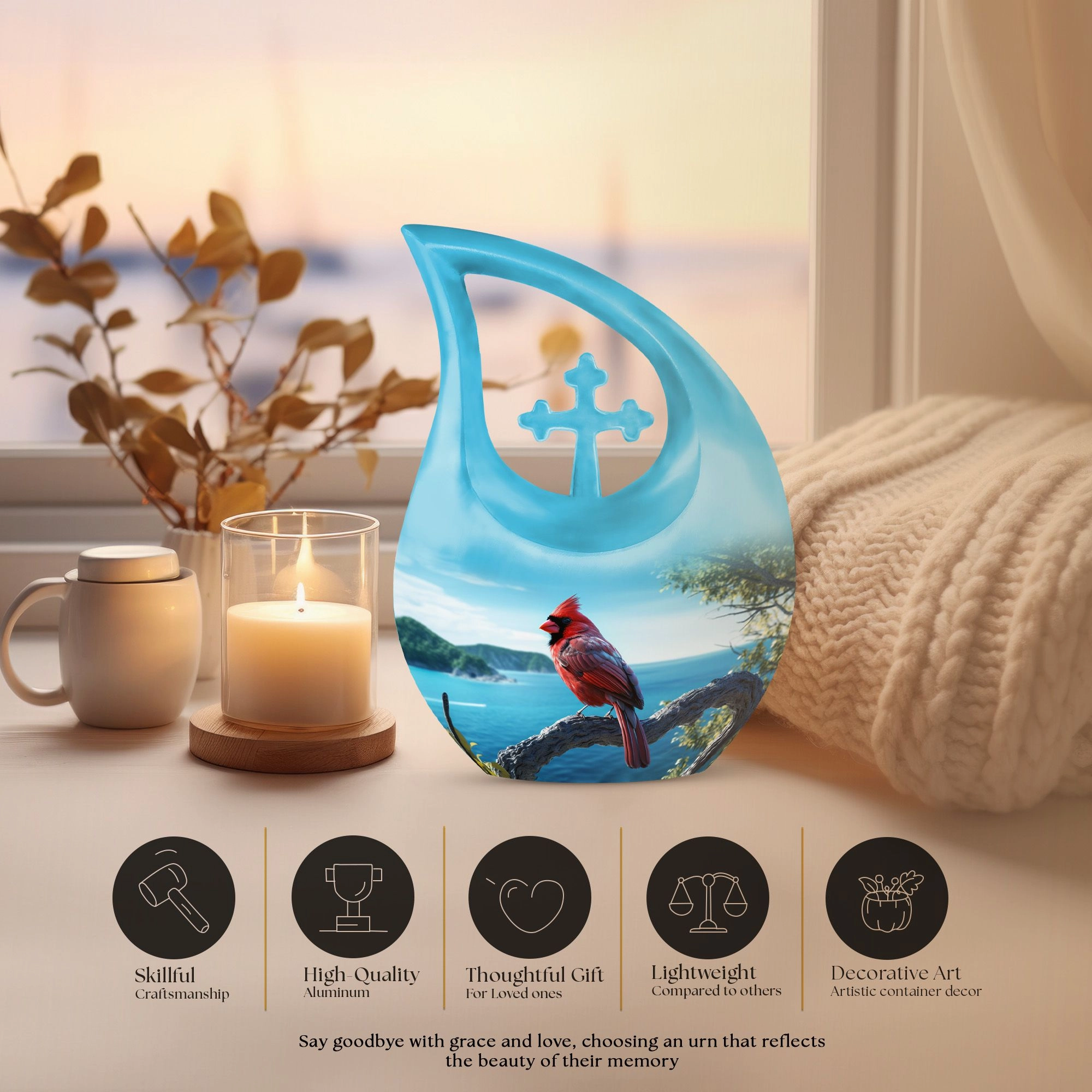 Bird Urn : Memorial Urn For Tranquil Rememberance