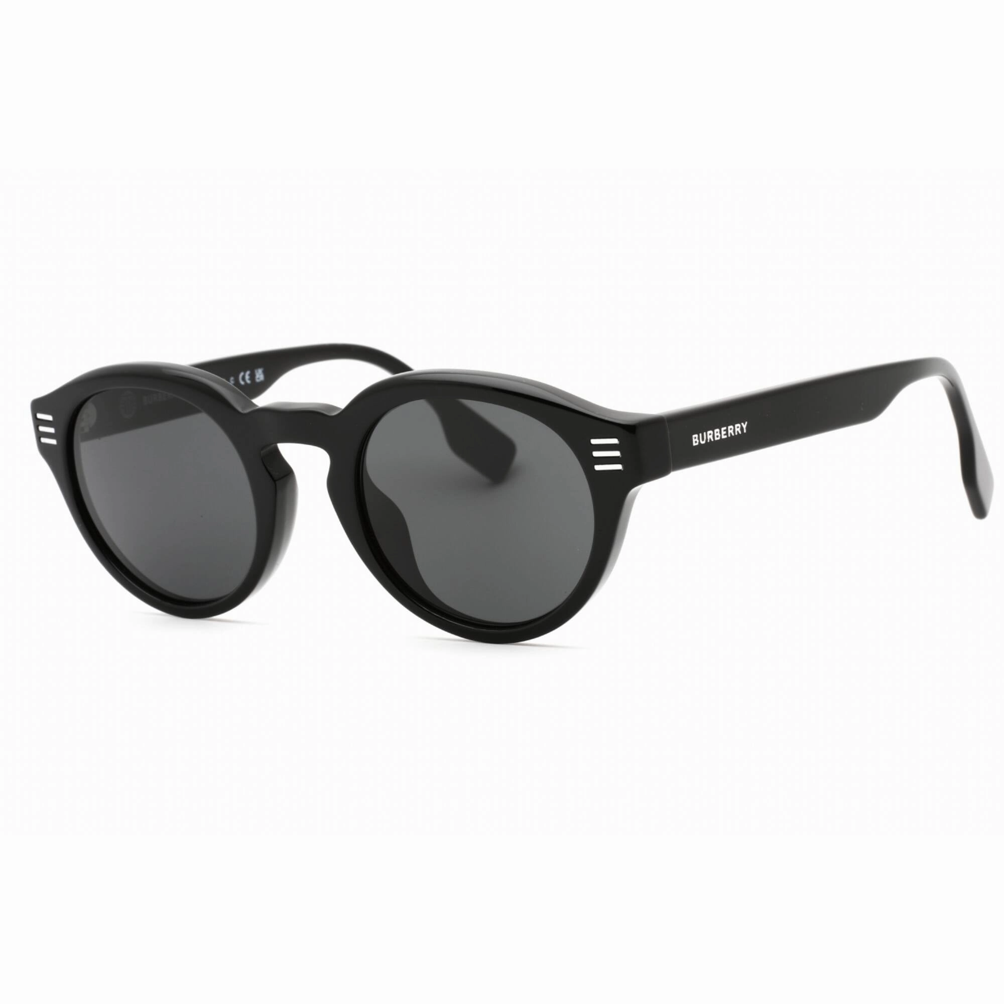 Burberry Men's Sunglasses - Black Plastic Round Shape Full Rim Frame | 0BE4404F 300187