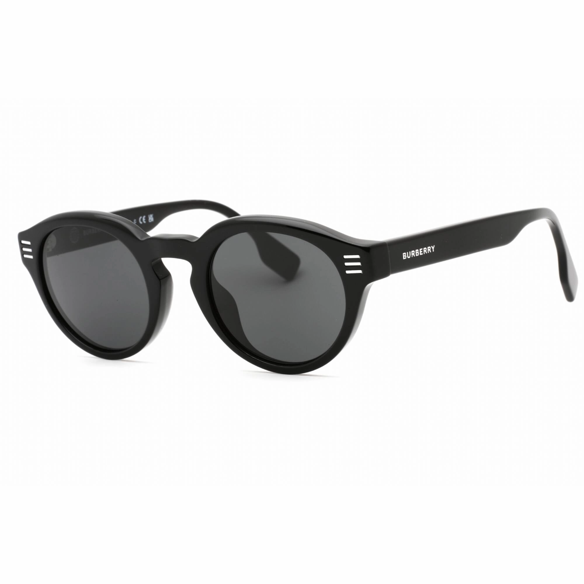 Burberry Men's Sunglasses - Black Plastic Round Shape Full Rim Frame | 0BE4404F 300187