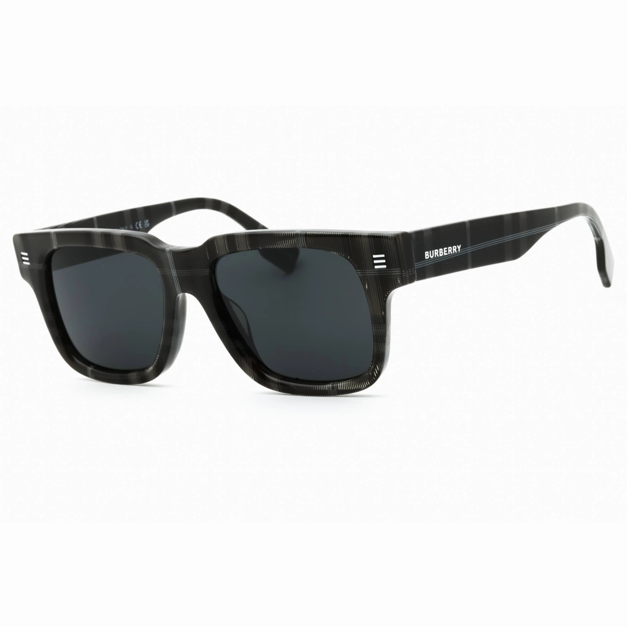 Burberry Men's Sunglasses - Charcoal Check Plastic Full Rim Square | 0BE4394F 380487