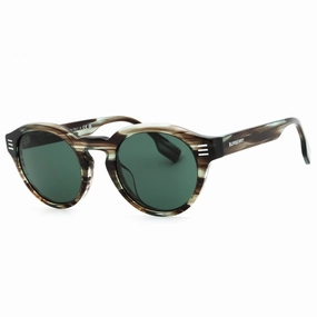 Burberry Men's Sunglasses - Green Plastic Full Rim Round Shape Frame| 0BE4404F 409871