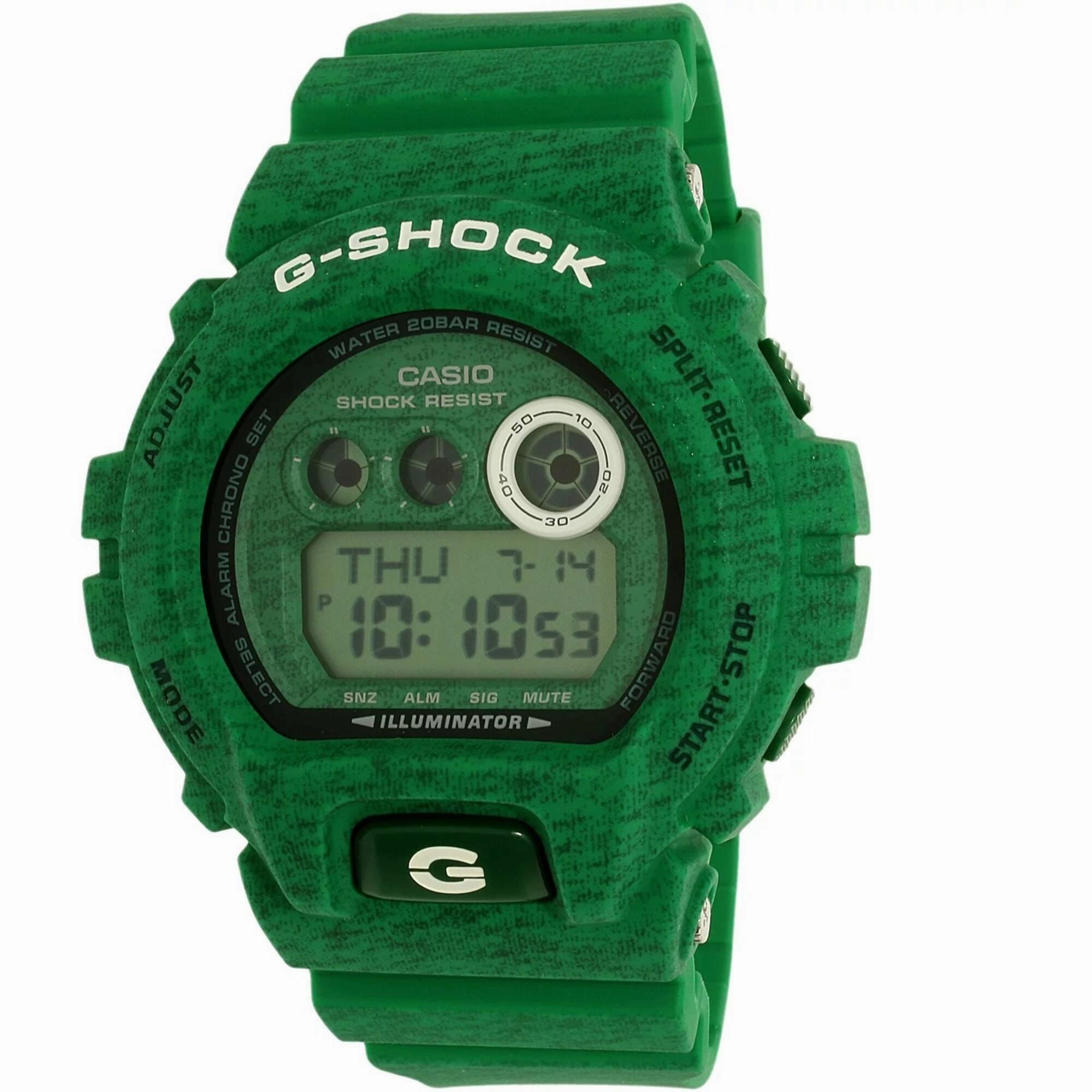 Casio Men's Watch - G-Shock World Time Digital Dial Green Resin Strap | GDX6900HT-3