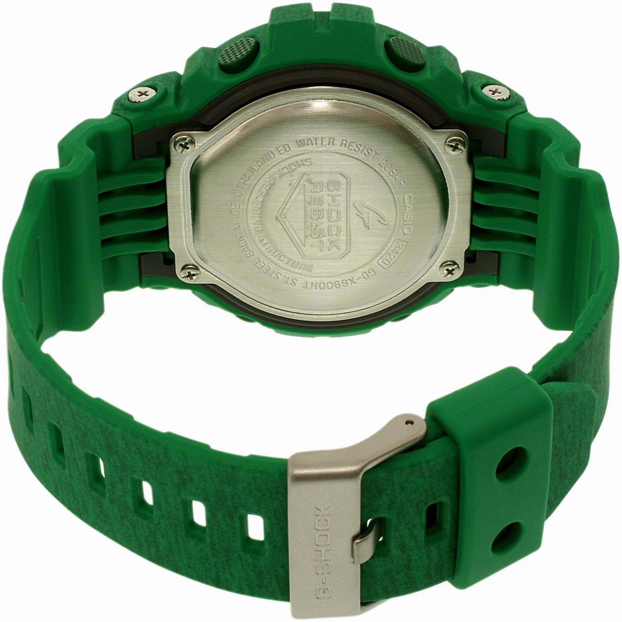 Casio Men's Watch - G-Shock World Time Digital Dial Green Resin Strap | GDX6900HT-3