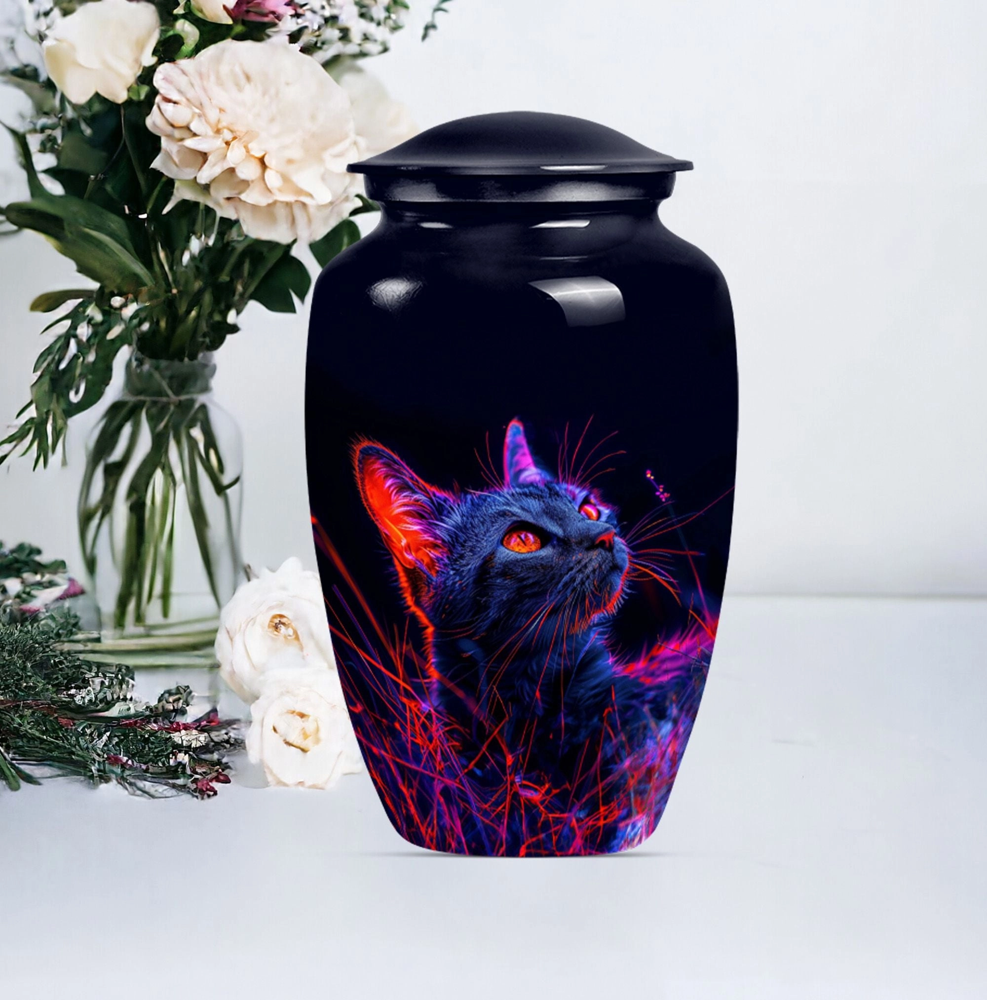 Cat Cremation Urn For Ashes - Honorable Men's Ash Chamber