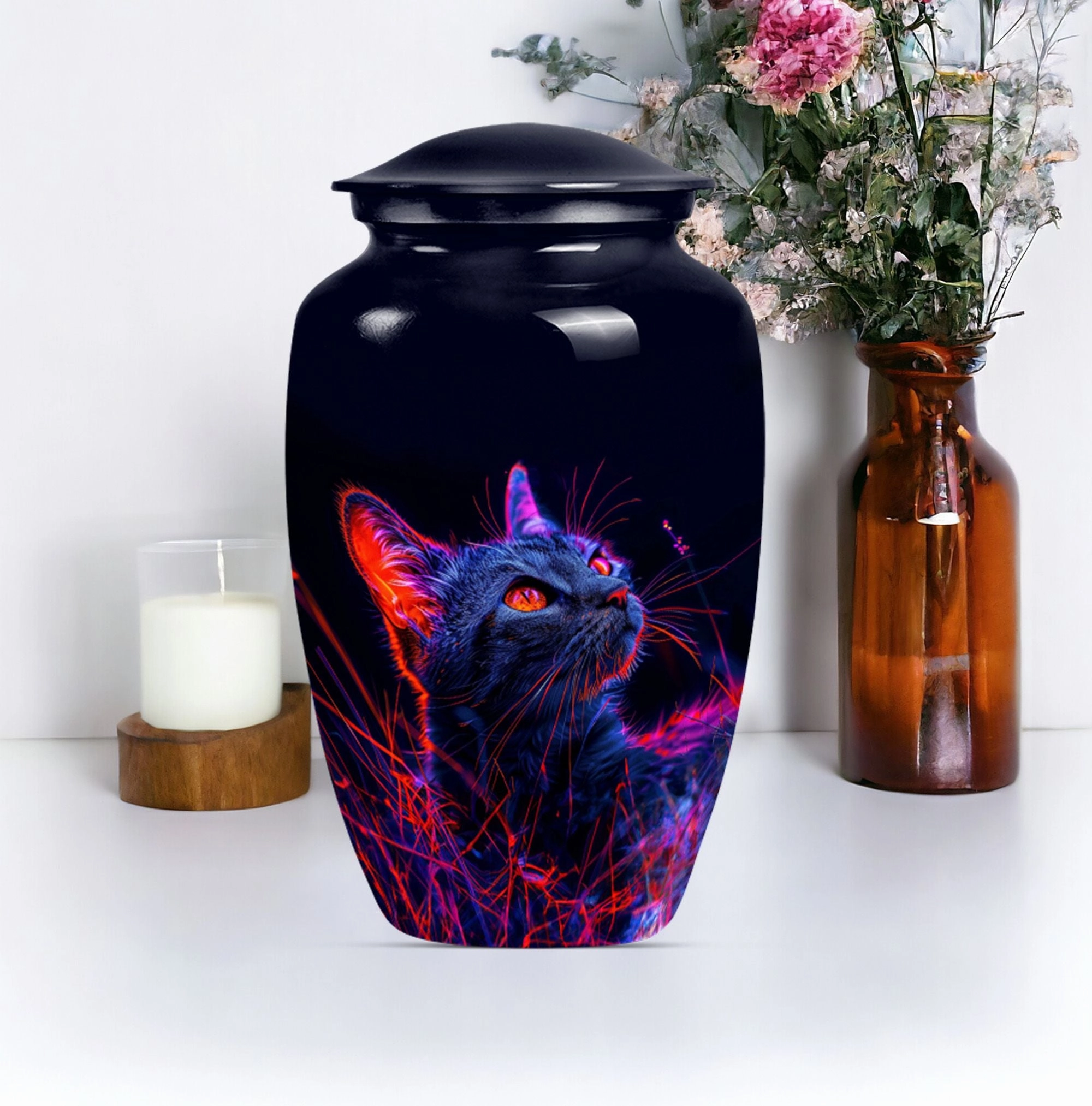 Cat Cremation Urn For Ashes - Honorable Men's Ash Chamber