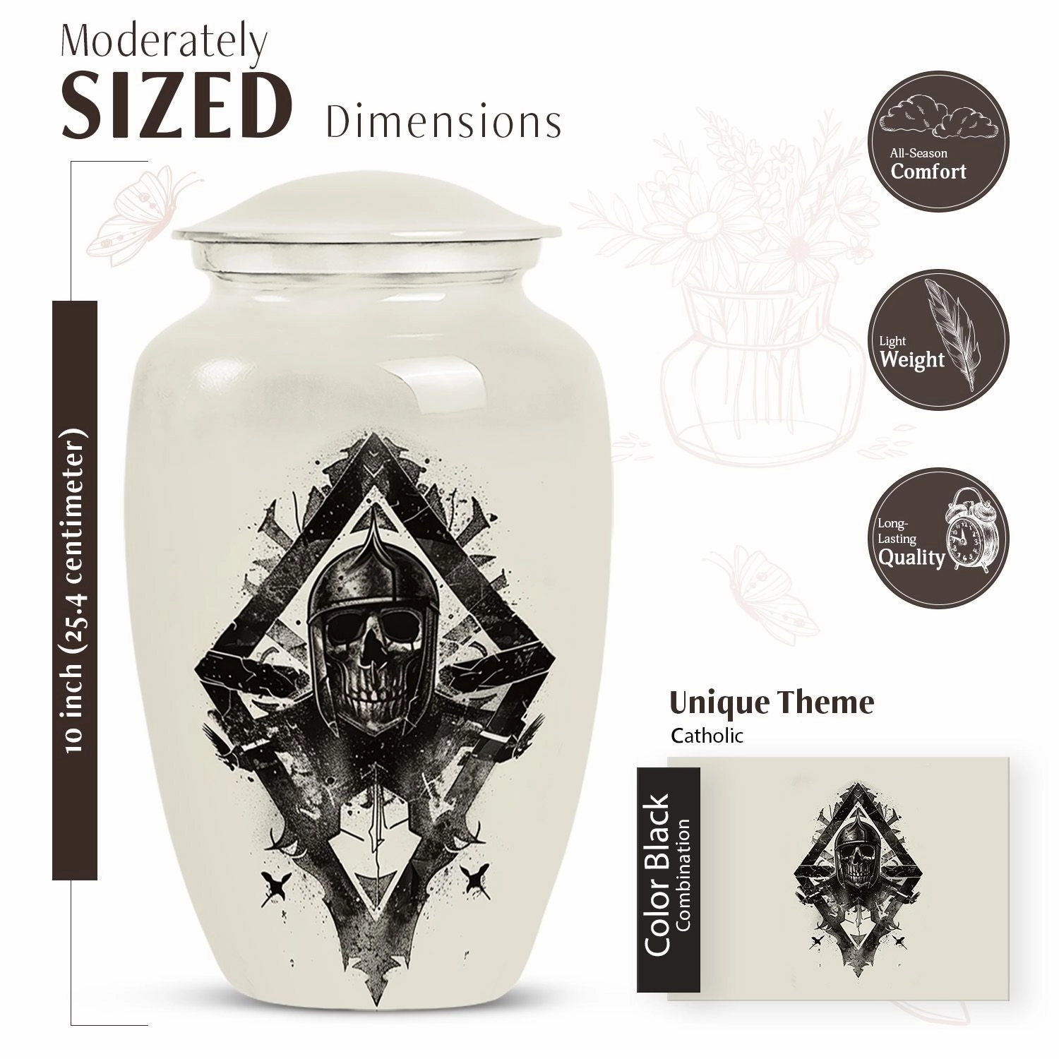 Catholic Rivival - Timeless Tribute: Urn for Ashes Memorial