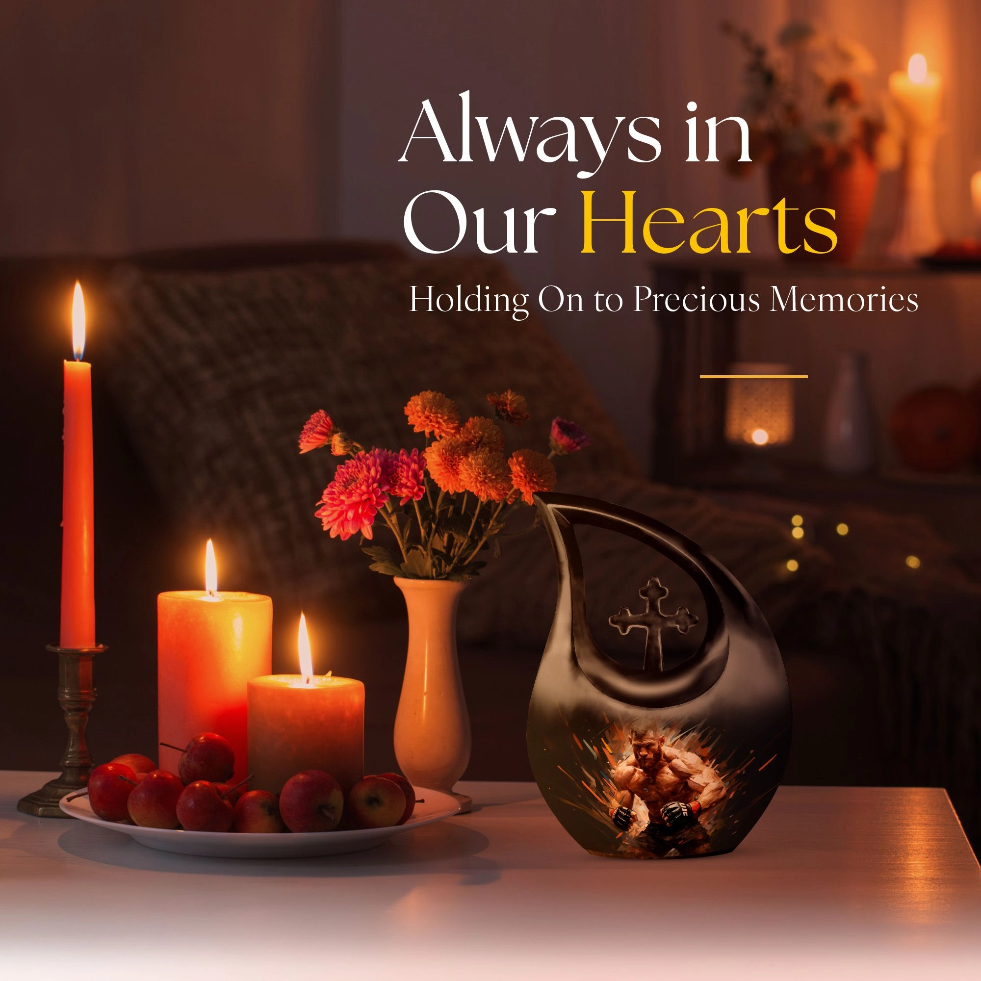 Cross Drop Sports Urn: Small Memorial Solution for Ashes