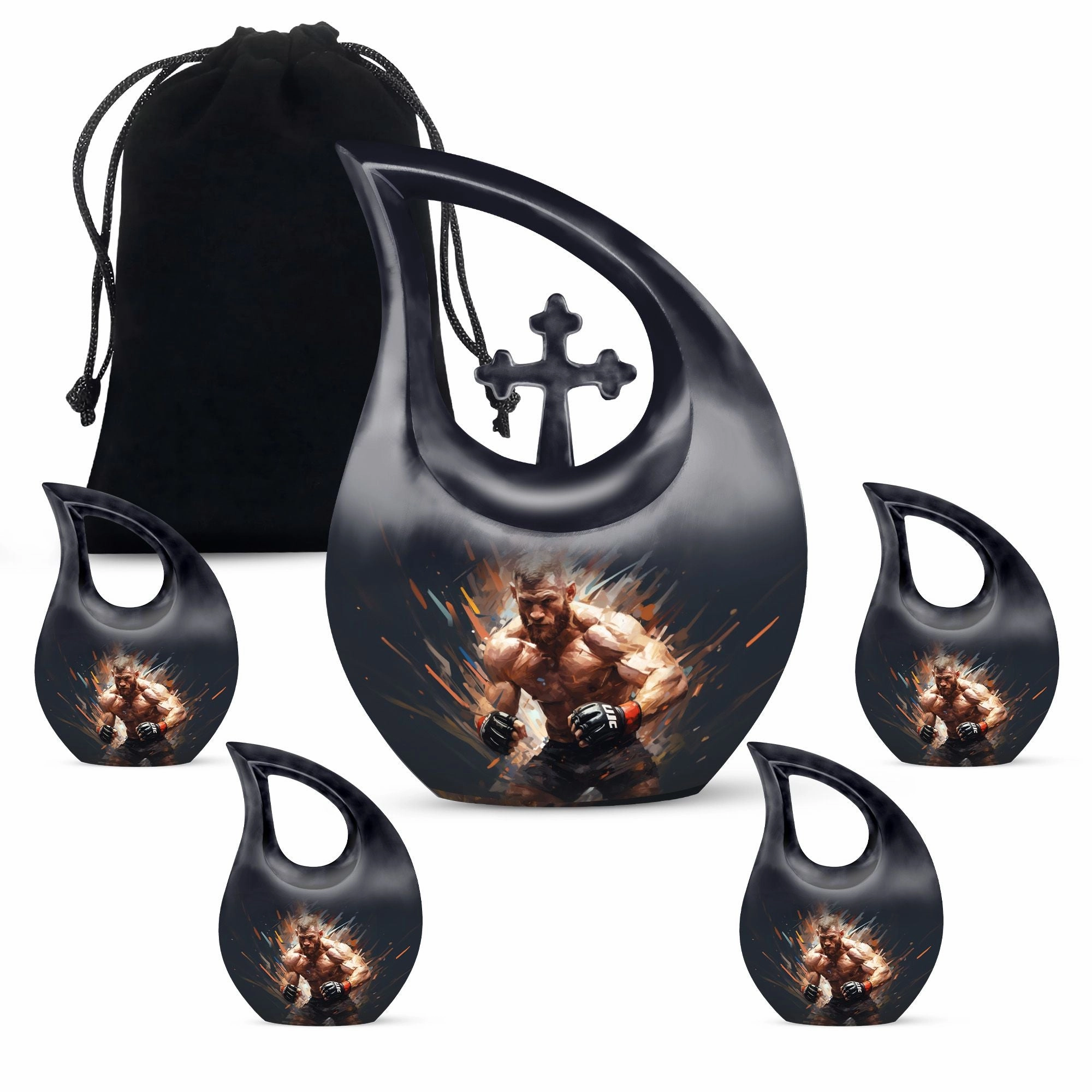 Cross Drop Sports Urn: Small Memorial Solution for Ashes