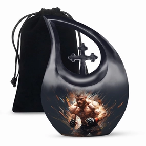 Cross Drop Sports Urn: Small Memorial Solution for Ashes