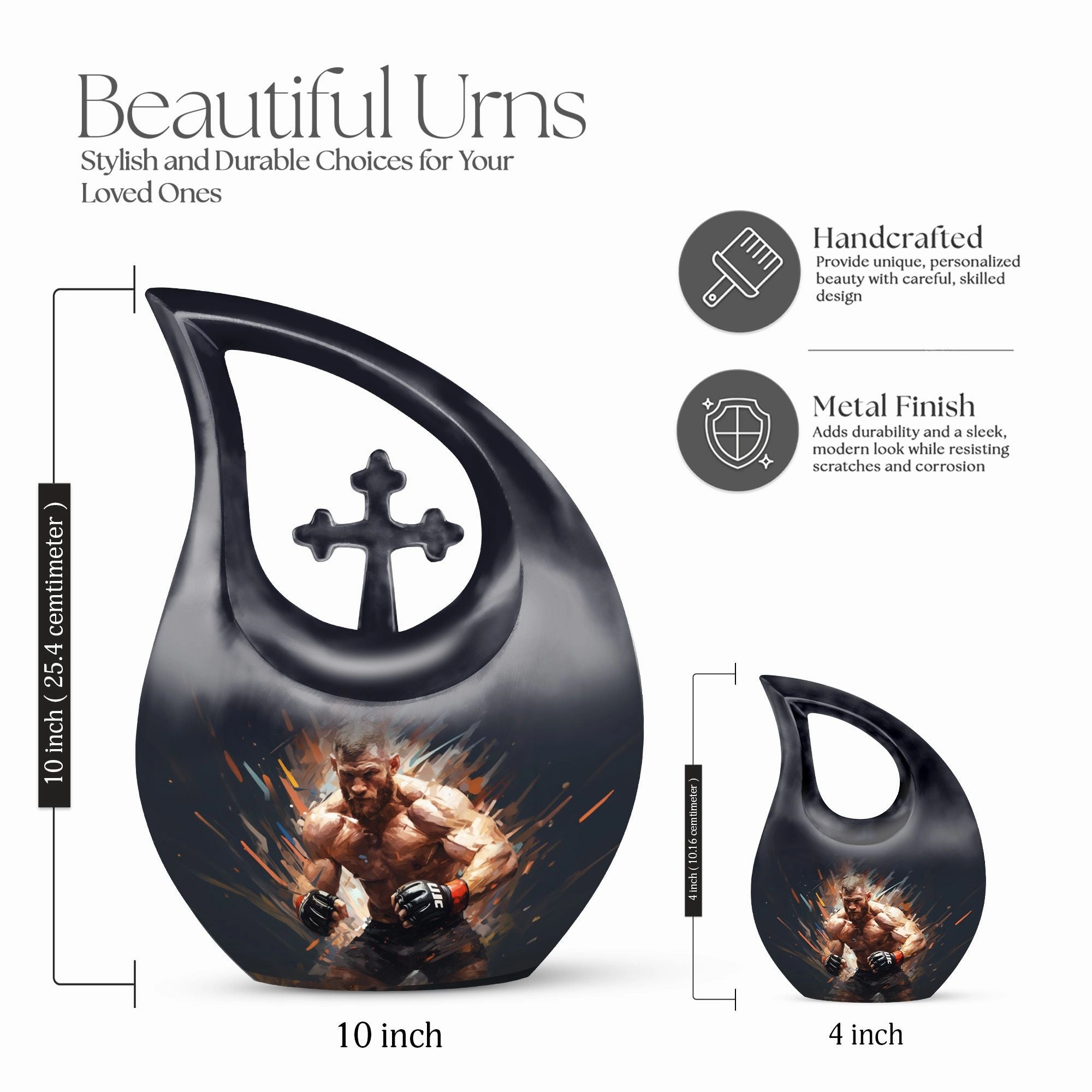 Cross Drop Sports Urn: Small Memorial Solution for Ashes