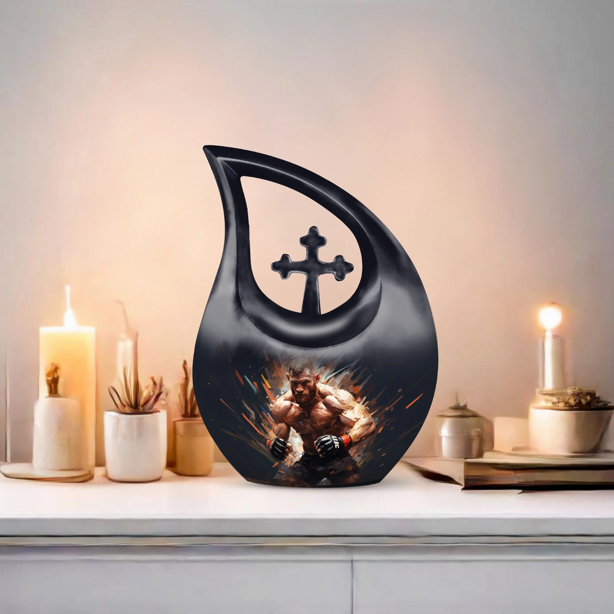 Cross Drop Sports Urn: Small Memorial Solution for Ashes