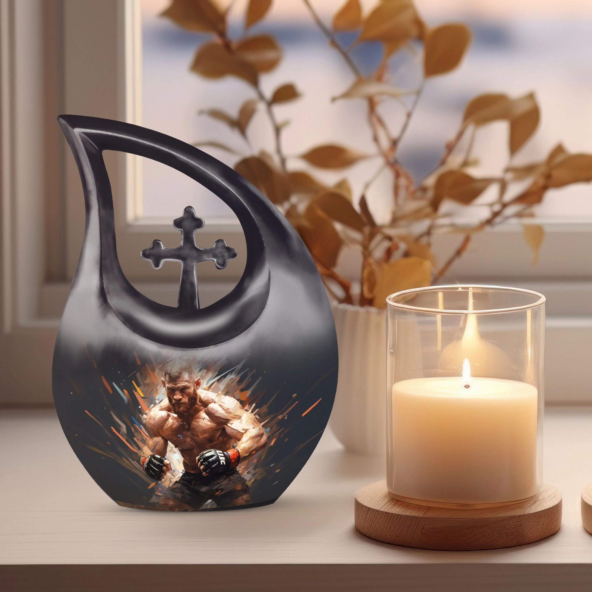 Cross Drop Sports Urn: Small Memorial Solution for Ashes