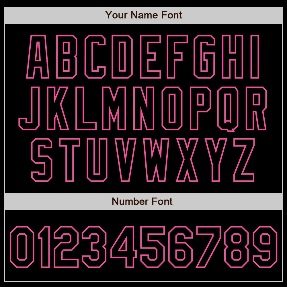 Custom Black Steel Gray Splash Ink Pink Authentic Baseball Jersey
