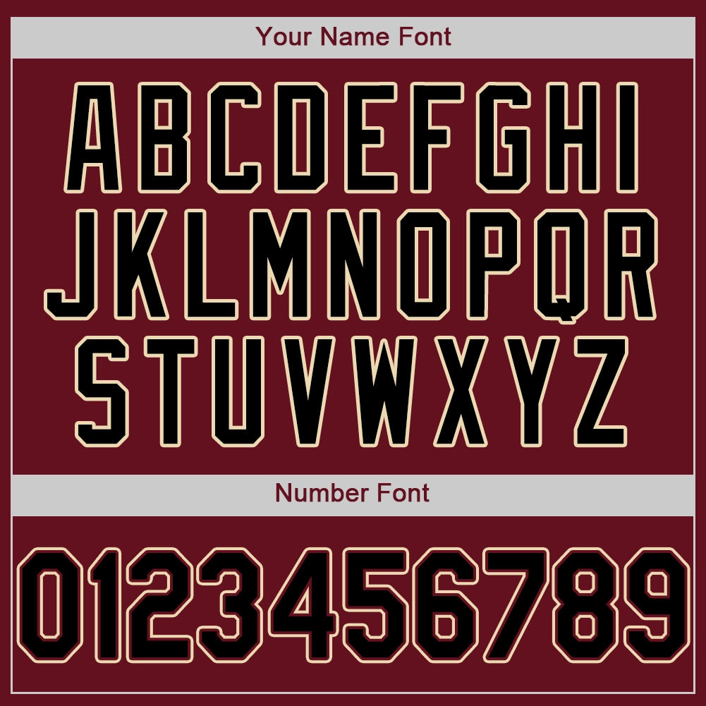 Custom Crimson Black-City Cream Authentic Baseball Jersey