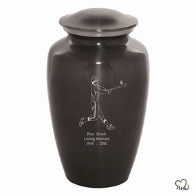 Custom Engraved Baseball Cremation Urn