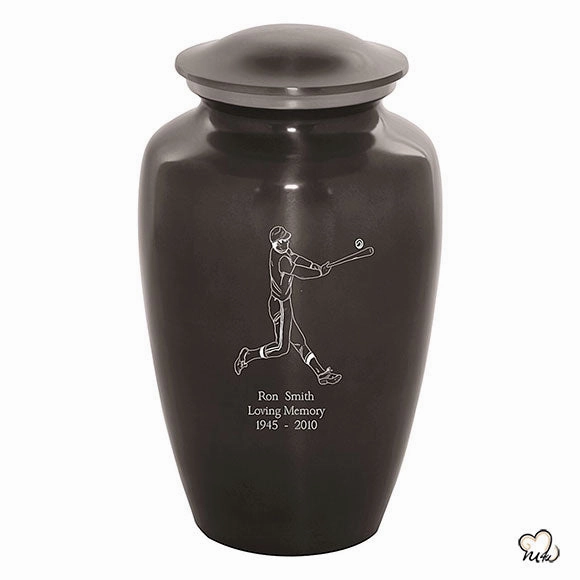 Custom Engraved Baseball Cremation Urn