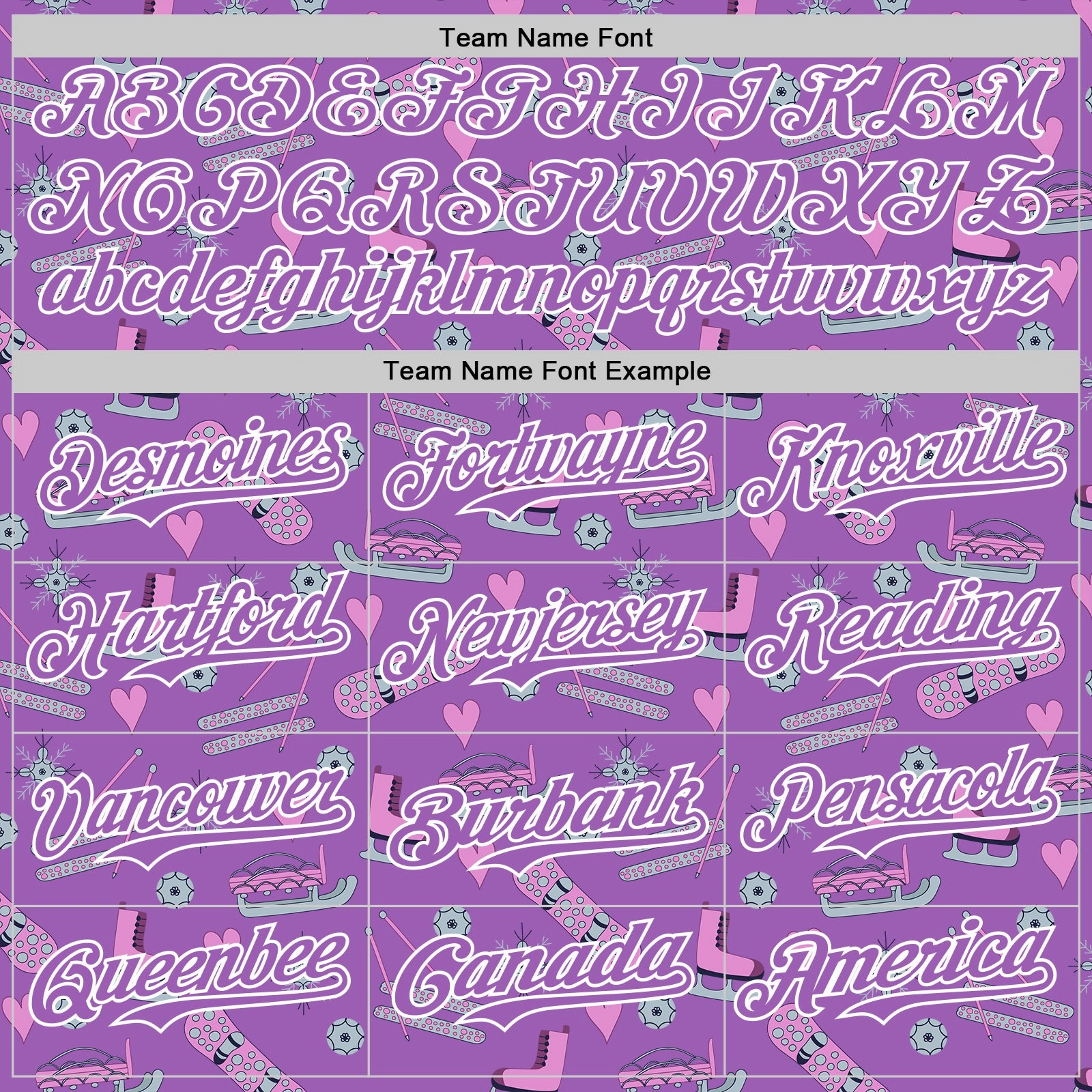 Custom Medium Purple White Comic Doodle Ballgame 3D Pattern Design Authentic Baseball Jersey