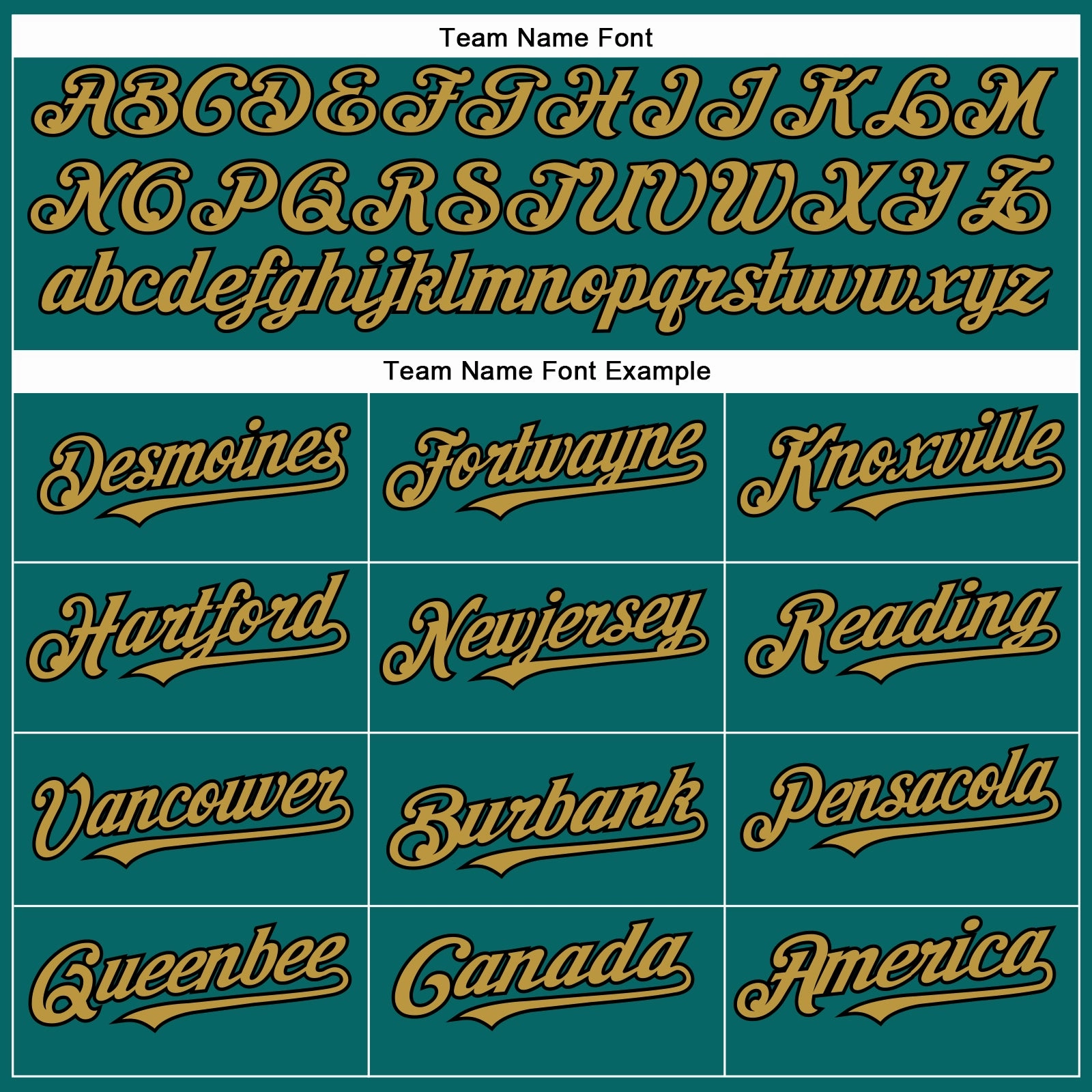 Custom Teal Old Gold-Black Authentic Baseball Jersey