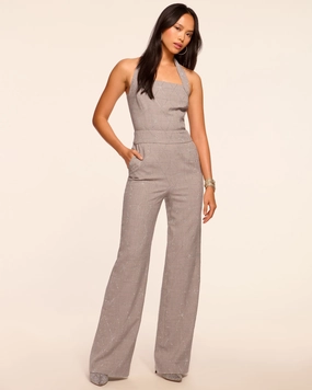 Cyprus Rhinestone Embellished Halter Jumpsuit