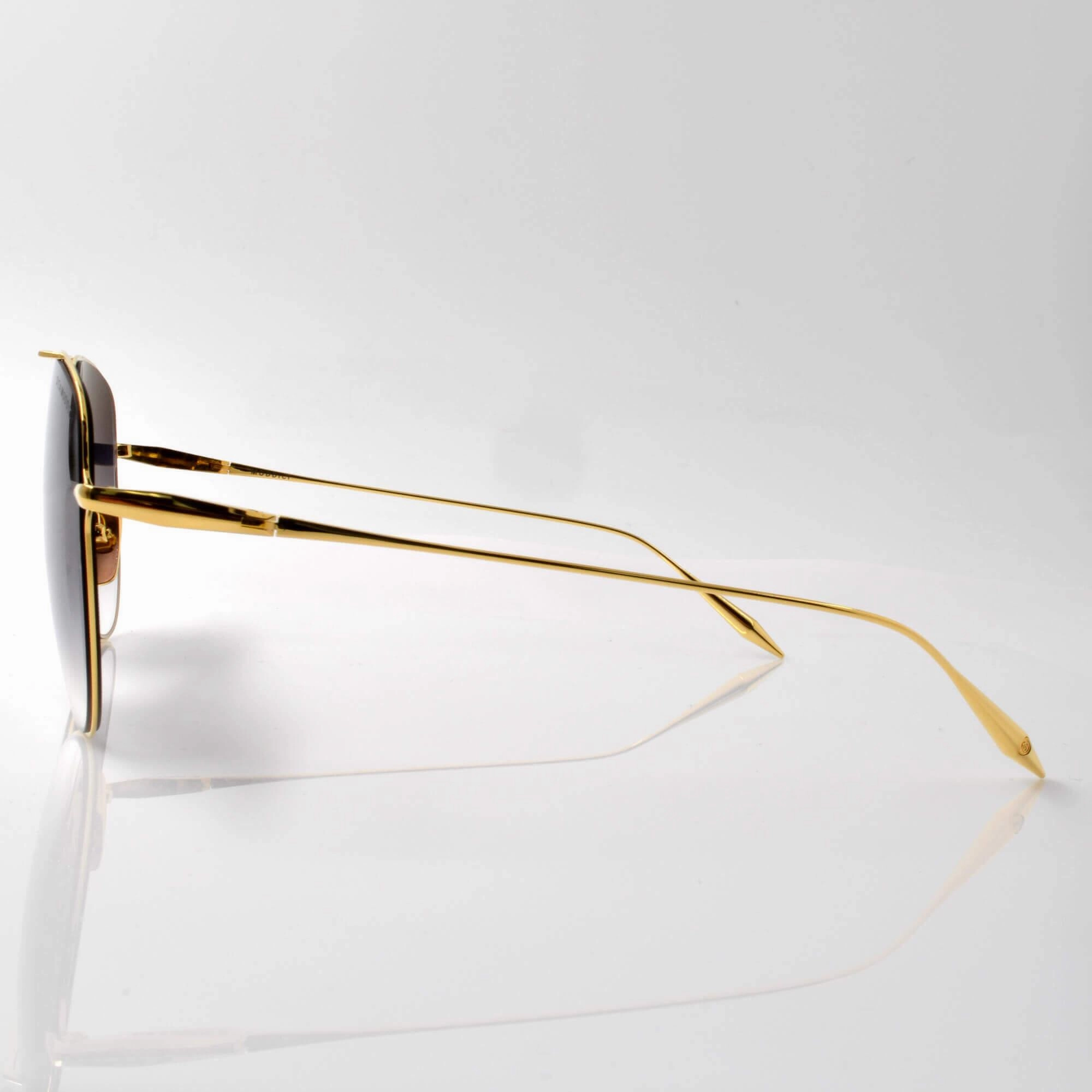 Dita Men's Sunglasses - Dark Grey Gradient Lens Aviator Frame | Moddict DTS144-A-01