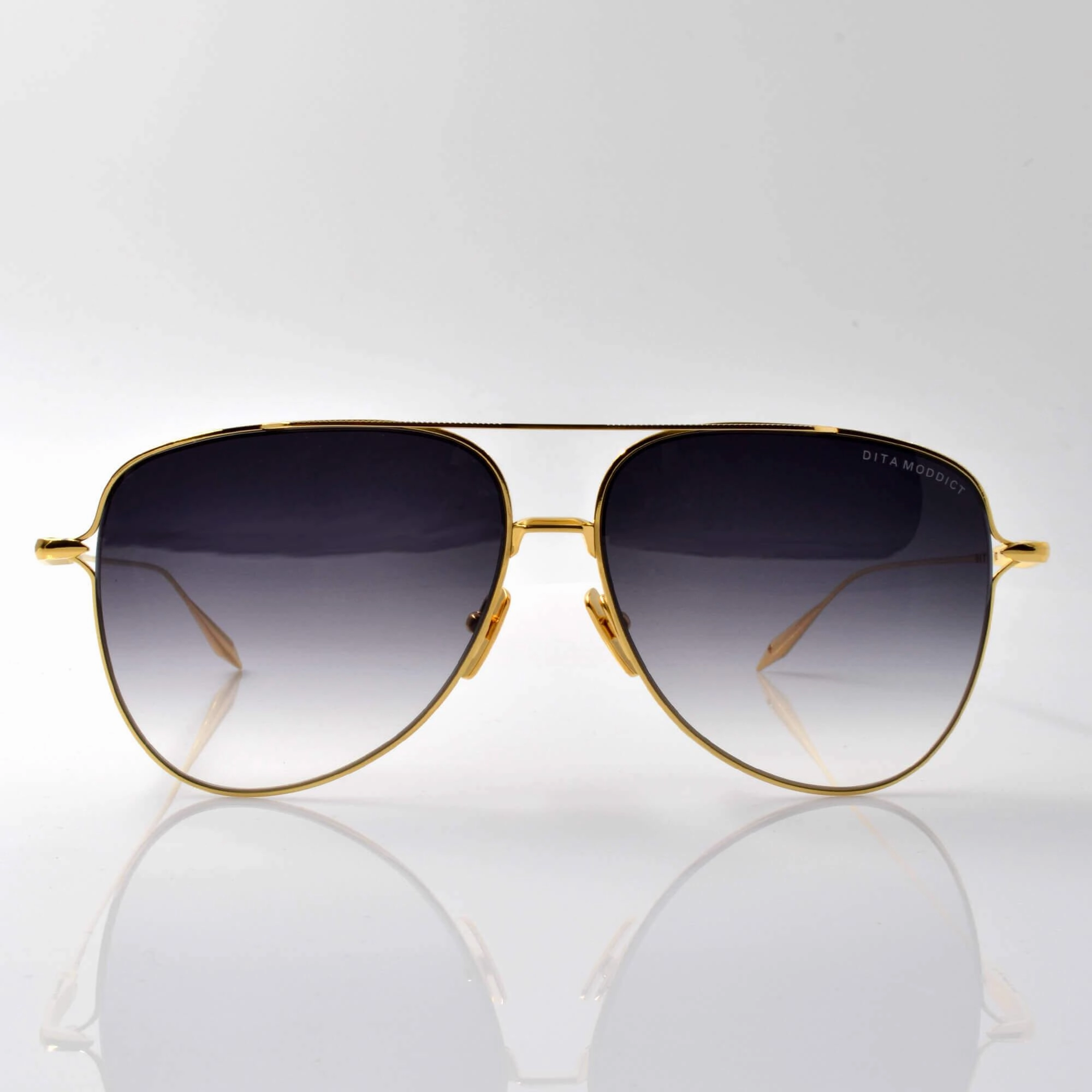 Dita Men's Sunglasses - Dark Grey Gradient Lens Aviator Frame | Moddict DTS144-A-01