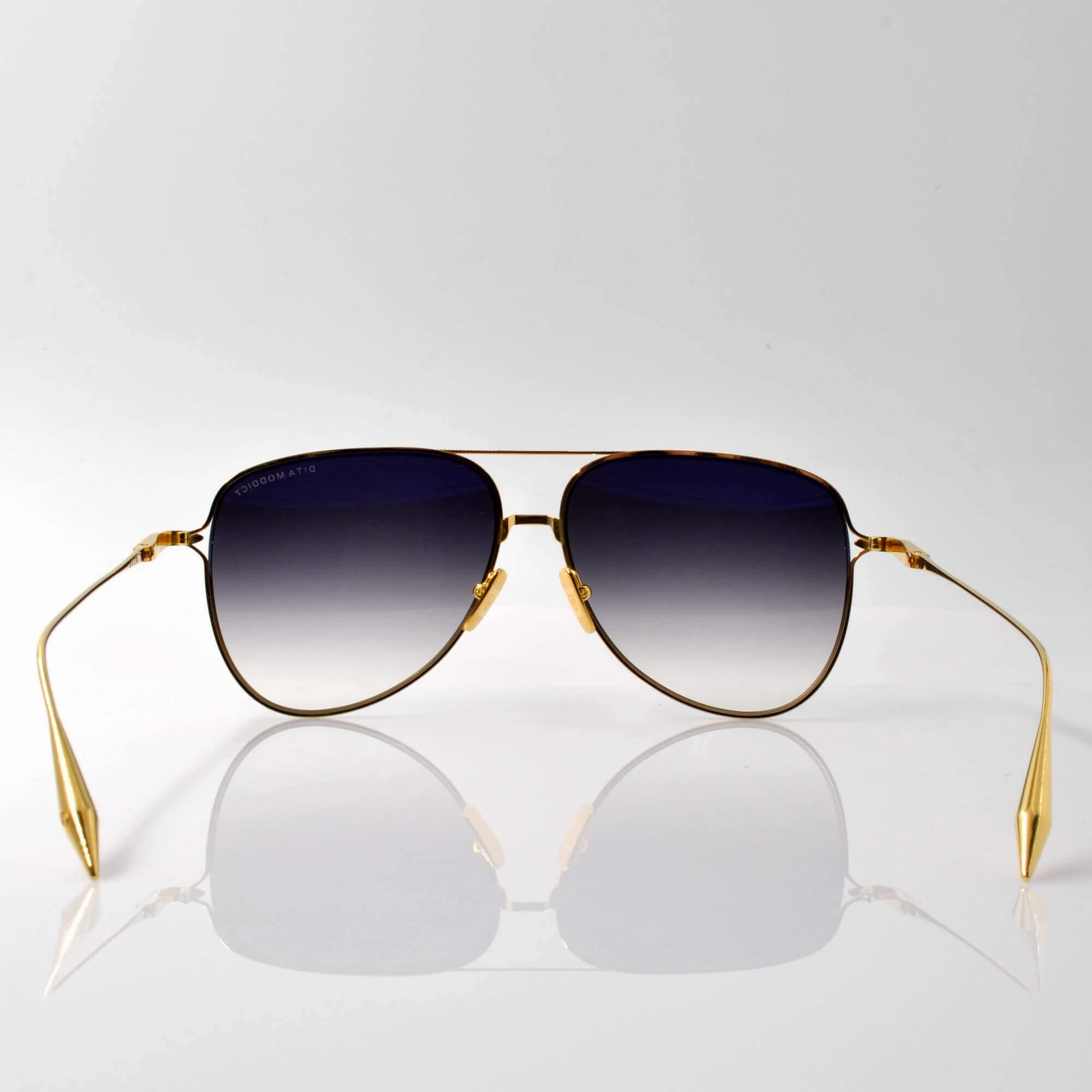Dita Men's Sunglasses - Dark Grey Gradient Lens Aviator Frame | Moddict DTS144-A-01