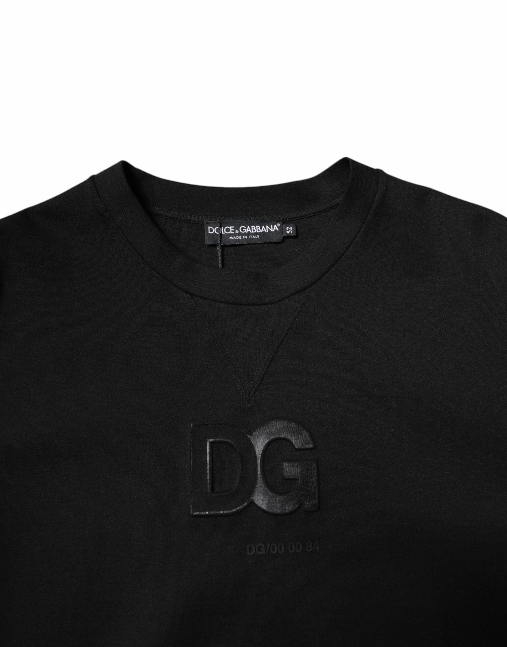 Dolce & Gabbana Cotton DG Crew Neck Pullover Men's Sweater (Pre-Owned)