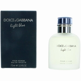 Dolce & Gabbana Men's Eau De Toilette Spray - Light Blue Alluring Scent, 2.5 oz