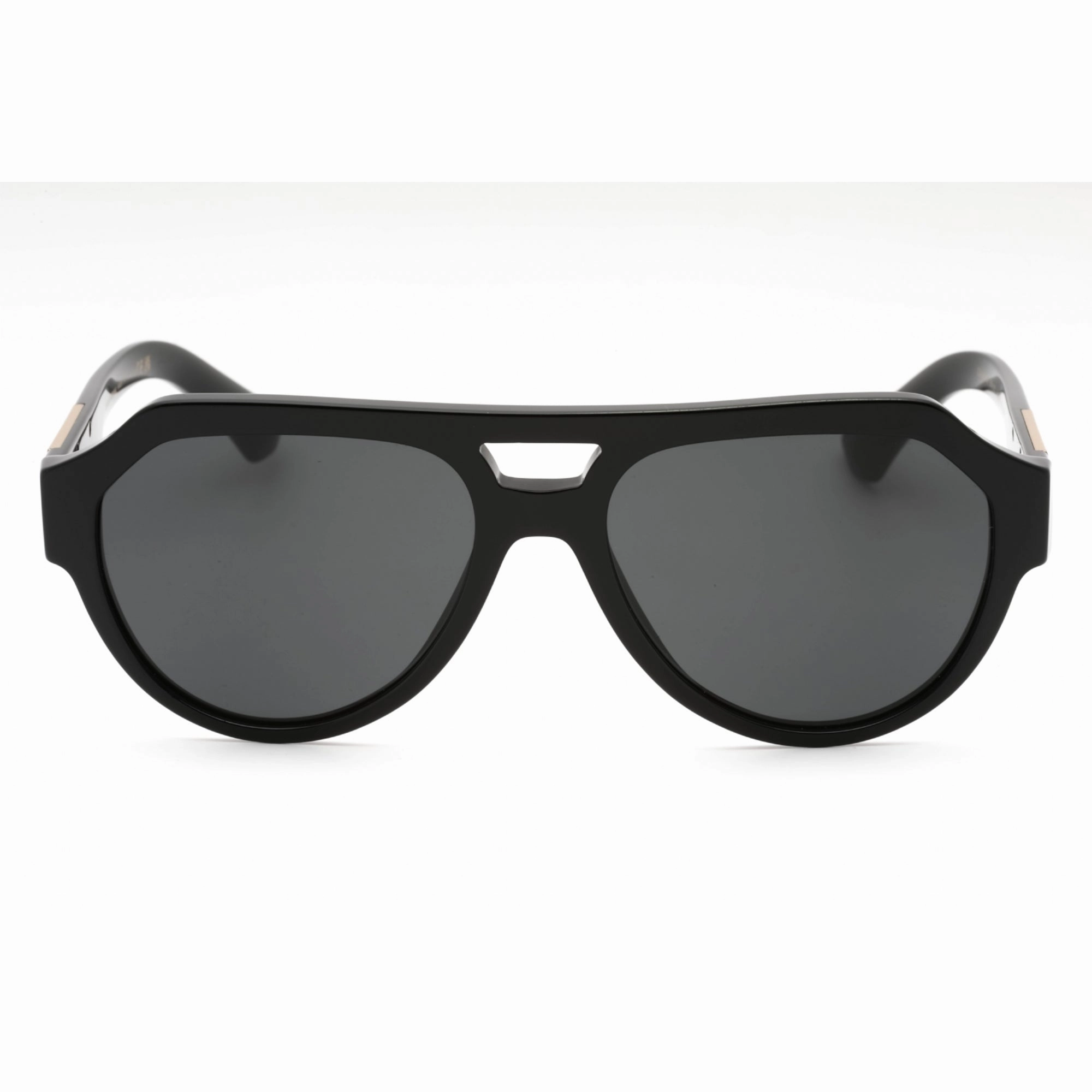 Dolce & Gabbana Men's Sunglasses - Black Plastic Aviator Full Rim | 0DG4466 501/87
