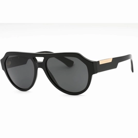 Dolce & Gabbana Men's Sunglasses - Black Plastic Aviator Full Rim | 0DG4466 501/87
