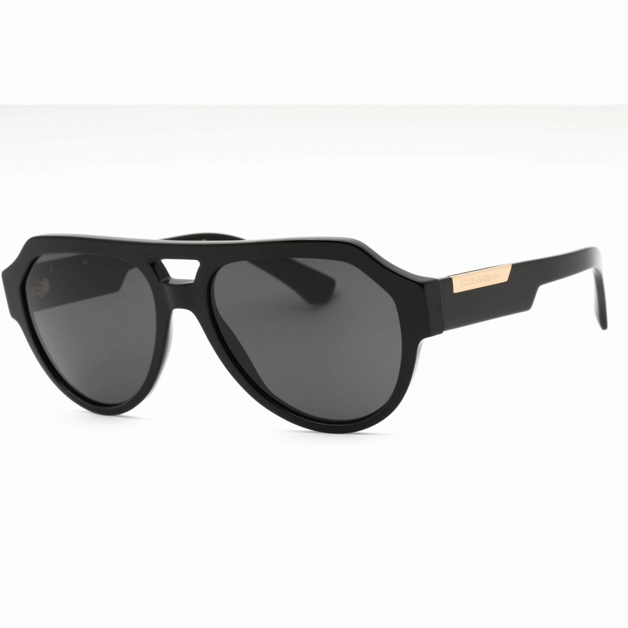 Dolce & Gabbana Men's Sunglasses - Black Plastic Aviator Full Rim | 0DG4466 501/87