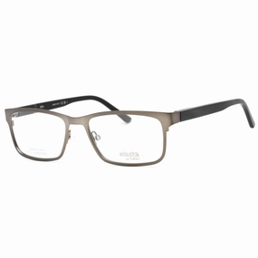 Elasta Men's Eyeglasses - Matte Dark Ruthenium Metal Full Rim Frame | E 3128 0R80 00