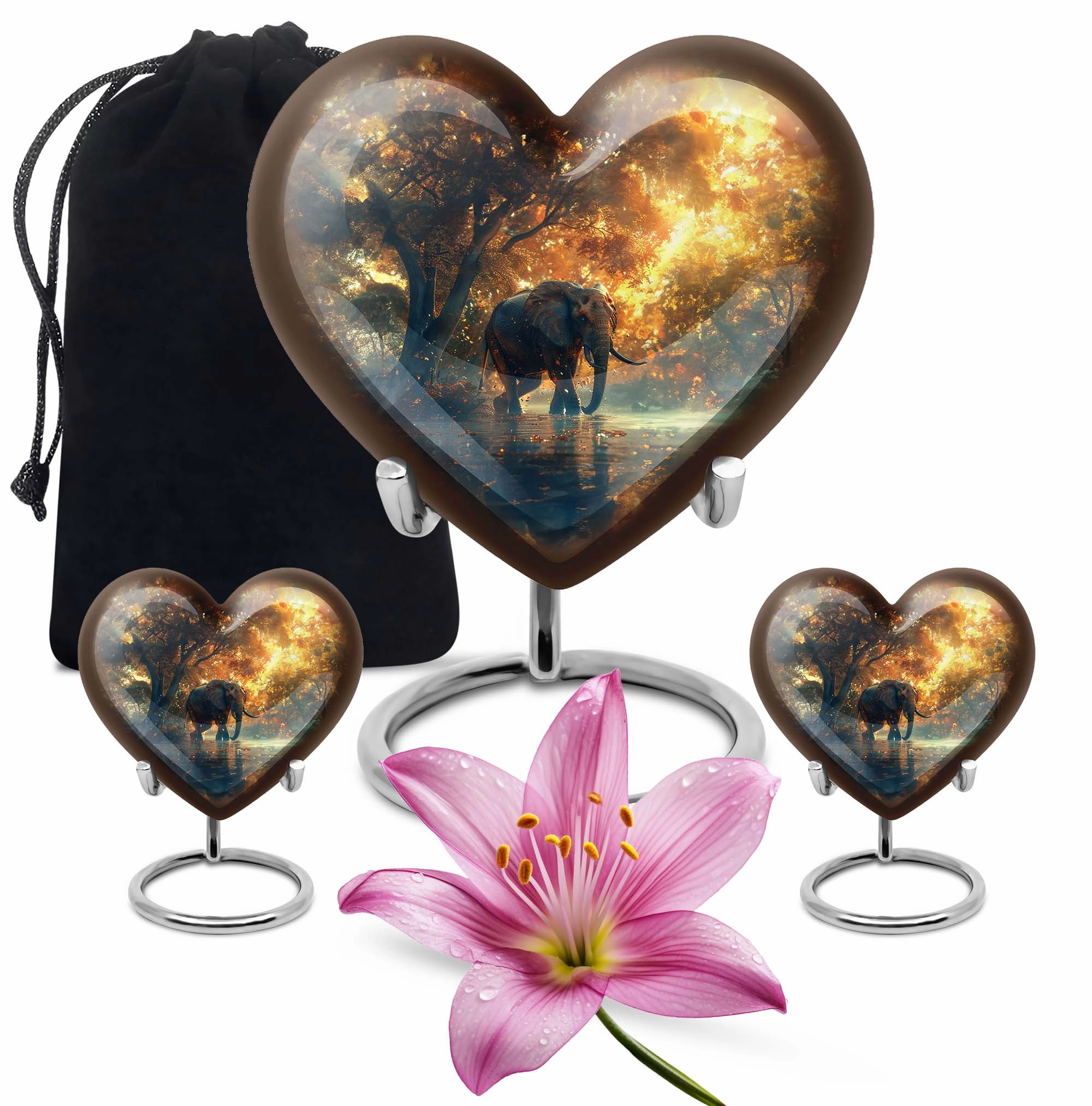 Elephant Urn: Majestic Funeral Cremation Container for Men's Remains