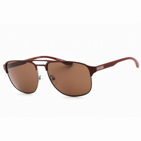 Emporio Armani Men's Sunglasses - Matte Gunmetal/Burgundy Metal Frame | 0EA2144 336673
