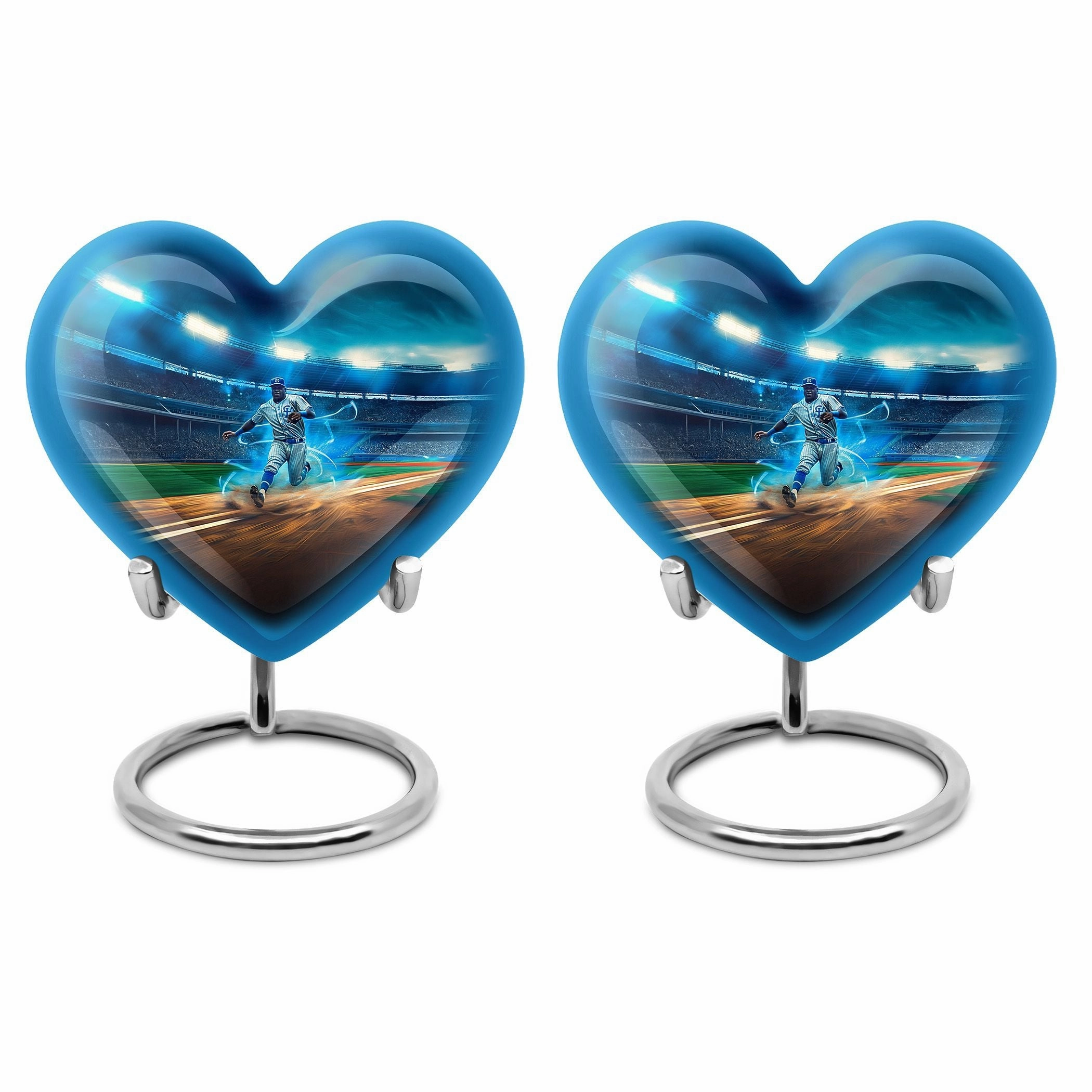 Endless Diamond Baseball Cremation Urn - Majestic Rest for Men