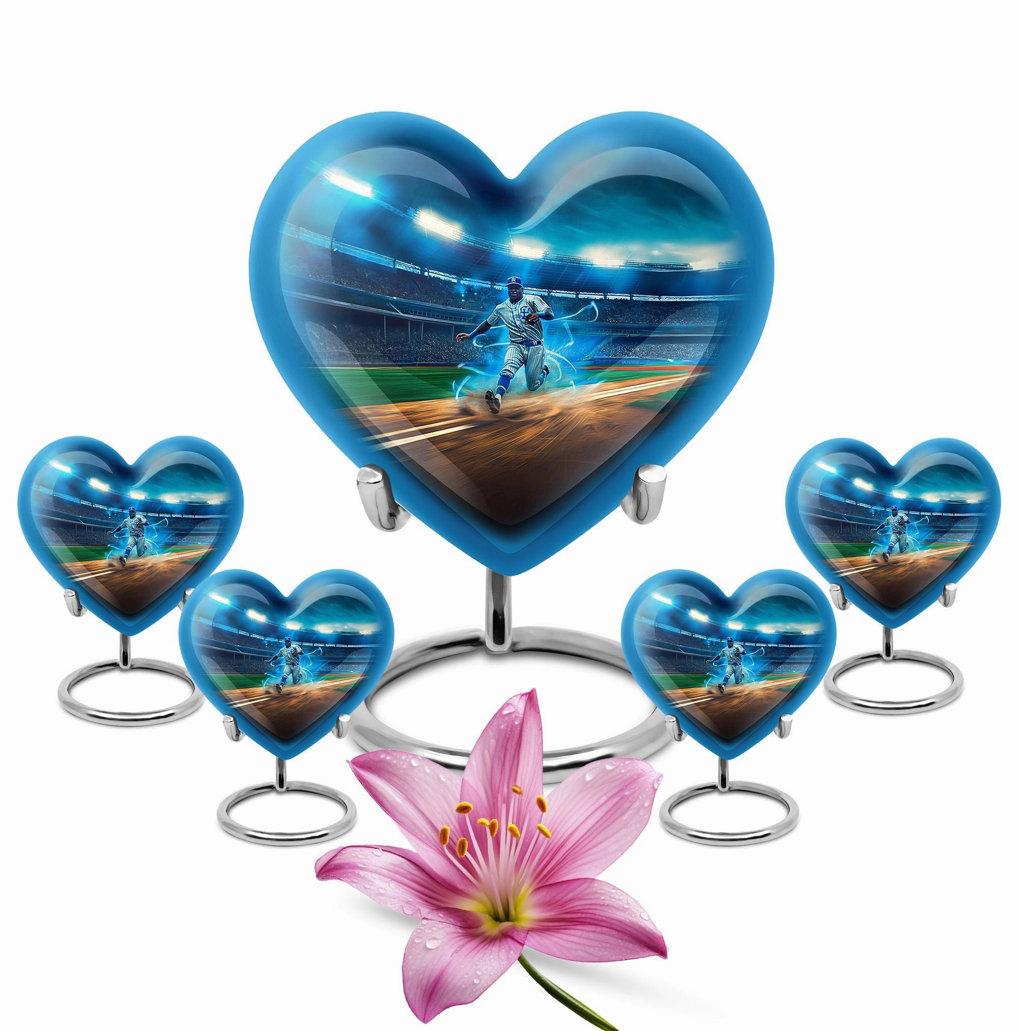 Endless Diamond Baseball Cremation Urn - Majestic Rest for Men
