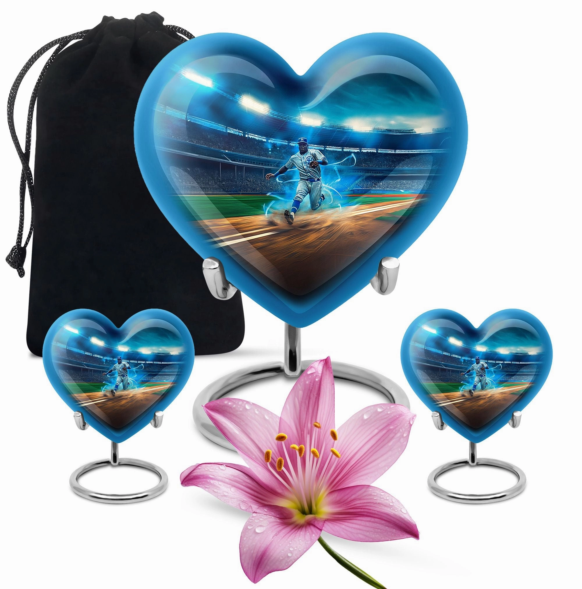 Endless Diamond Baseball Cremation Urn - Majestic Rest for Men