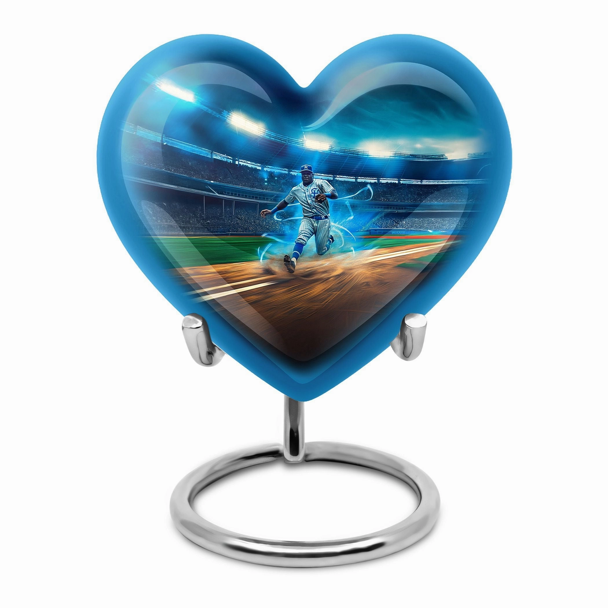 Endless Diamond Baseball Cremation Urn - Majestic Rest for Men