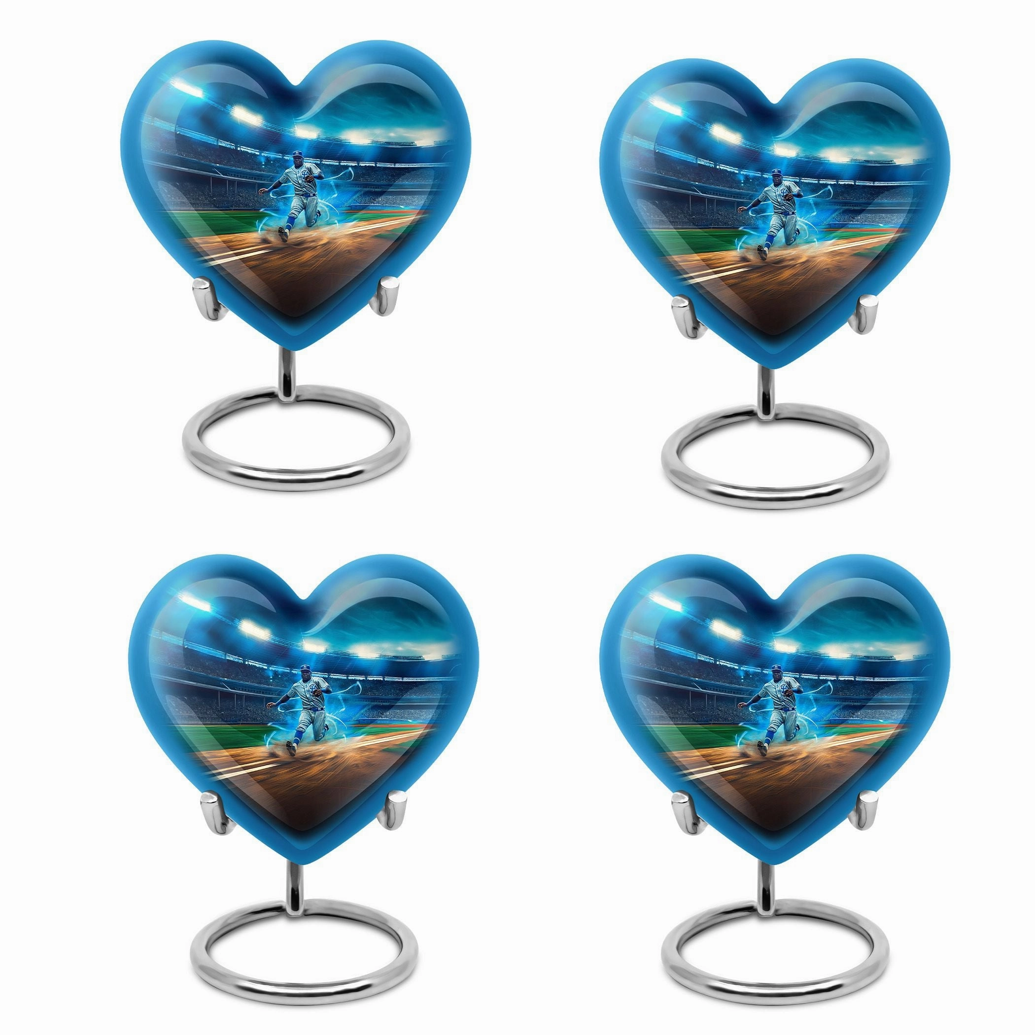 Endless Diamond Baseball Cremation Urn - Majestic Rest for Men